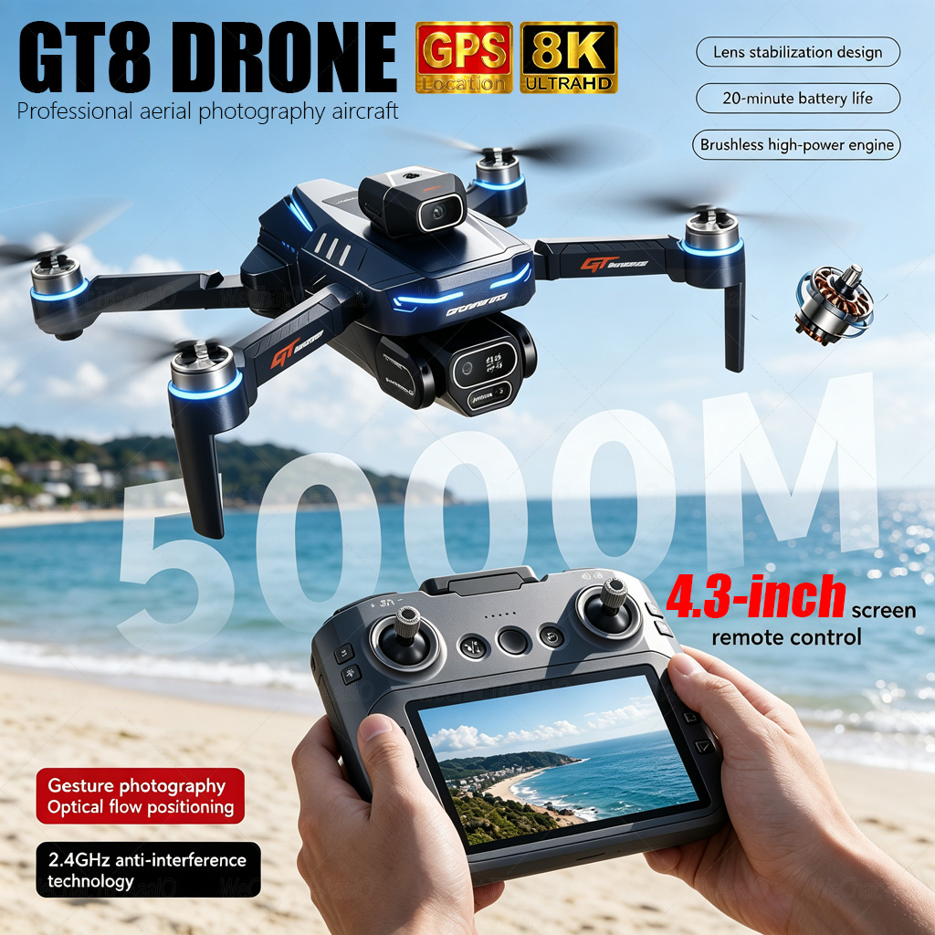NEW GT8 HD RC Drone 4K Profess - Drone Mapping review and price